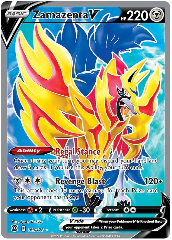 Zamazenta V 163/172 Sword & Shield Brilliant Stars