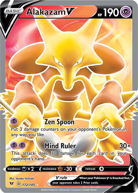 Alakazam V 172/185 Sword & Shield Vivid Voltage