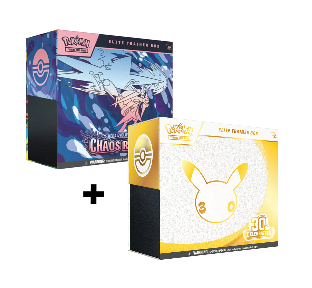 30th Celebration Chaos Rising - ETB - Elite Trainer Box Lot (Endommagé)