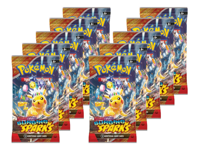 10x Surging Sparks Booster Pack Bundle
