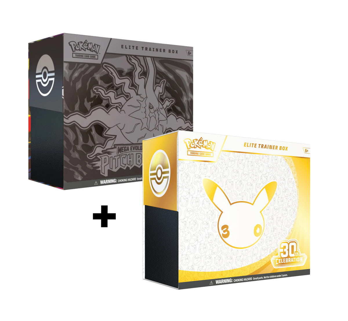 30th Celebration Pitch Black - ETB - Elite Trainer Box Lot (Endommagé)