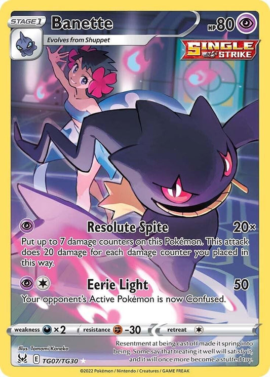 Banette TG07/TG30 Lost Origin Trainer Gallery