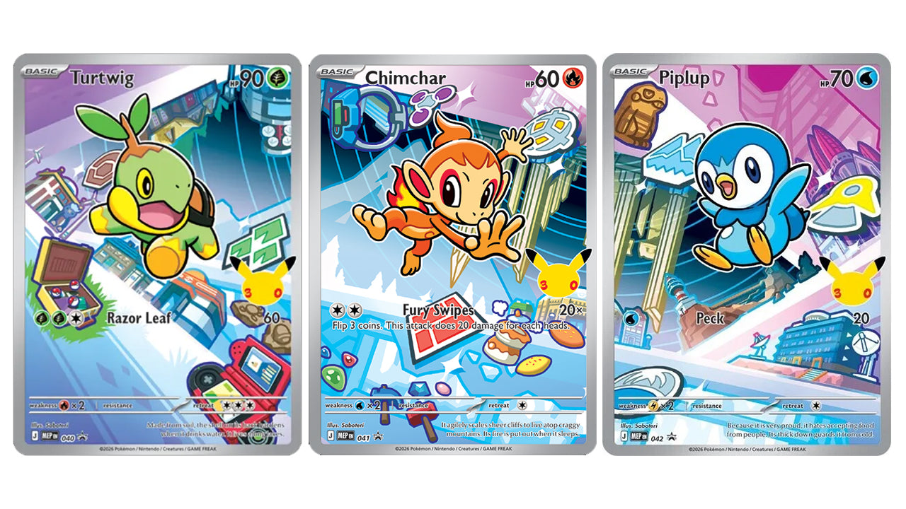 First Partner Illustration Collection Series 1 Sinnoh GEN 4 Set