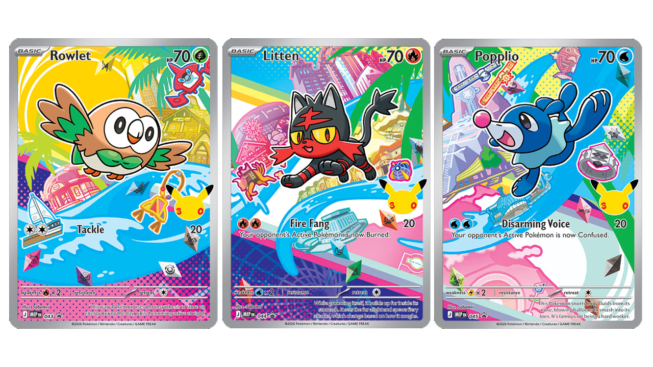 First Partner Illustration Collection Series 1 Alola GEN 7 Set