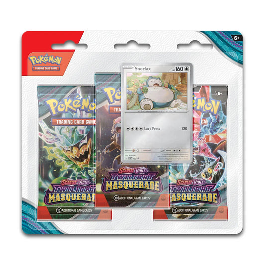 Twilight Masquerade 3 Pack Blister [Snorlax]