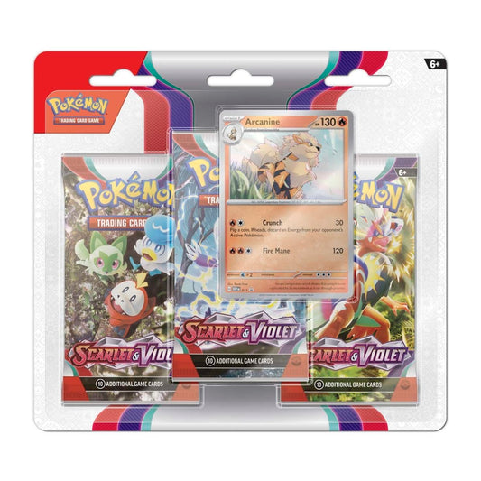 Scarlet & Violet Base 3-pack Blister Arcanine