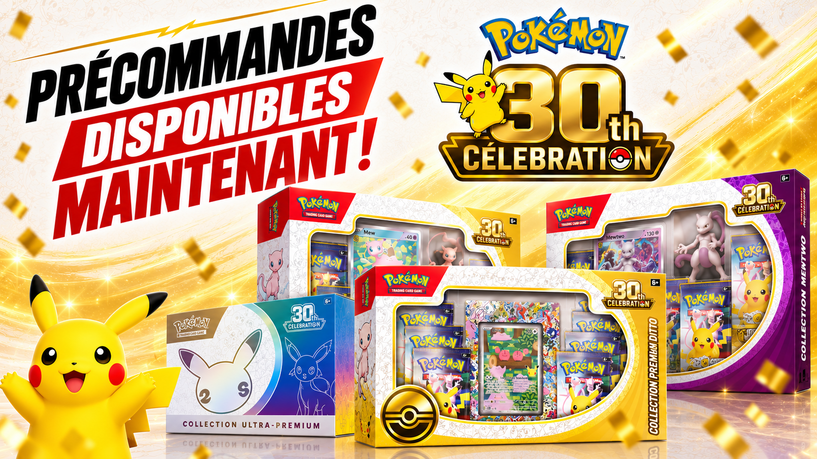 Précommandes Pokémon 30e anniversaire