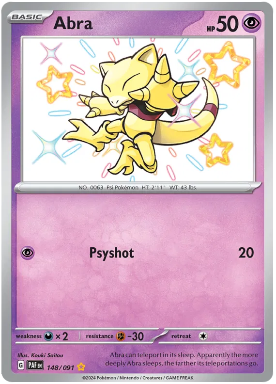 Abra 148/091 Paldean Fates
