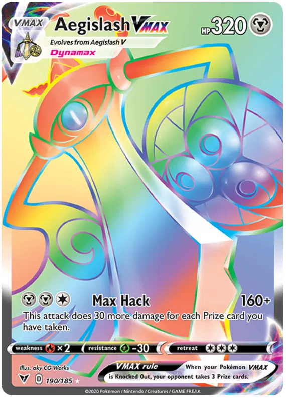 Aegislash VMAX 190/185 Vivid Voltage