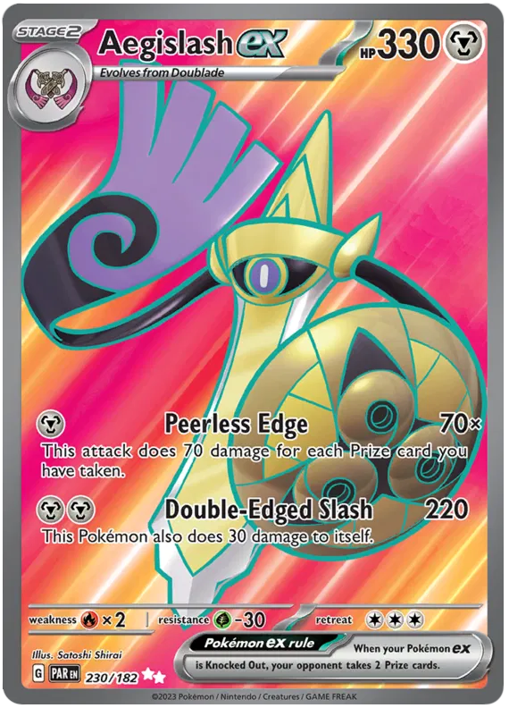 Aegislash ex 230/182 Paradox Rift