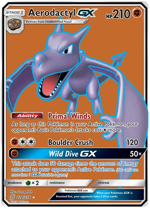 Aerodactyl GX 224/236 Unified Minds