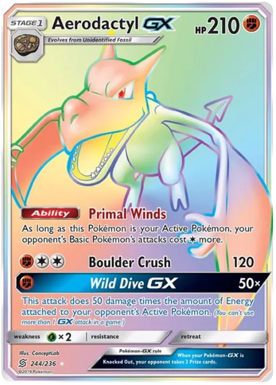 Aerodactyl GX 244/236 Unified Minds