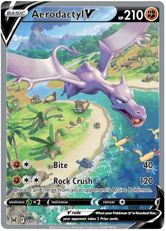 Aerodactyl V 180/196 Lost Origin