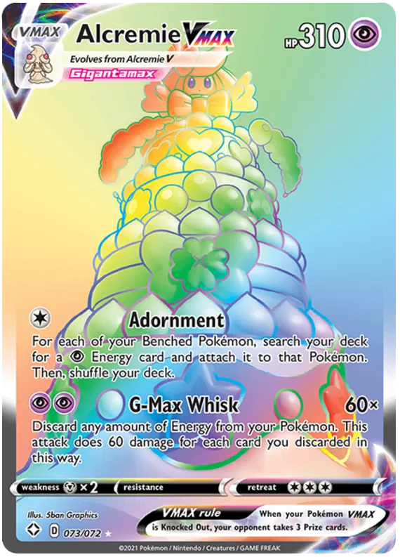 Alcremie Vmax 73/72 Sword & Shield Shining Fates
