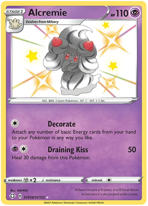 Alcremie SV058/SV122 Shining Fates