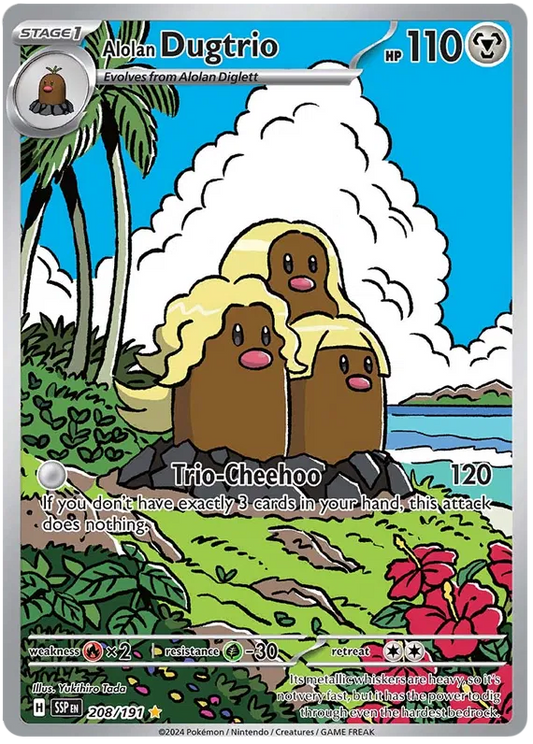 Alolan Dugtrio 208/191 Surging Sparks