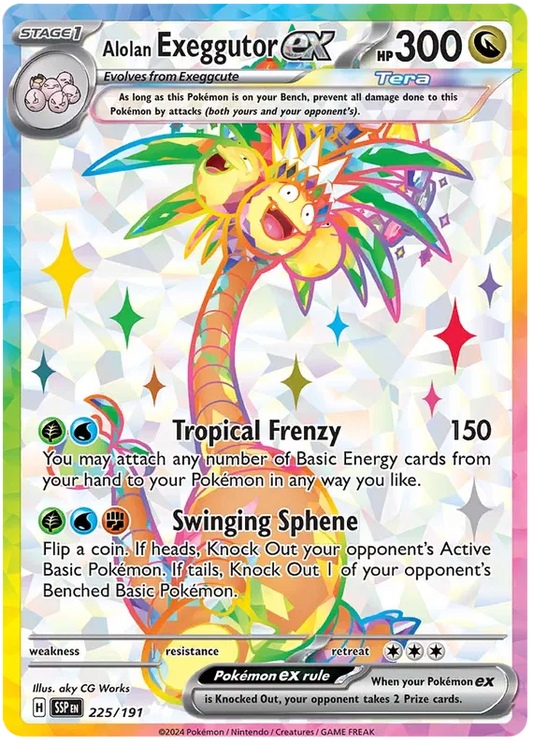 Alolan Exeggutor ex 225/191 Surging Sparks