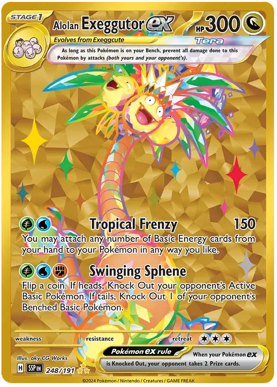 Alolan Exeggutor ex 248/191 Surging Sparks