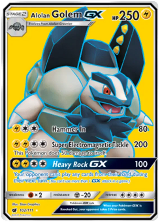 Alolan Golem GX 102/111 Crimson Invasion