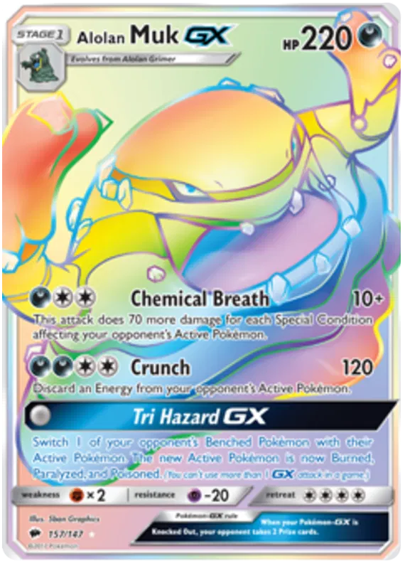 Alolan Muk GX 157/147 Burning Shadows