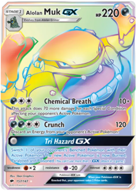 Alolan Muk GX 157/147 Burning Shadows