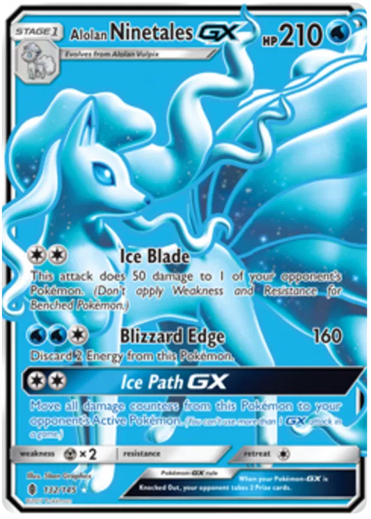Alolan Ninetales GX 132/145 Guardians Rising