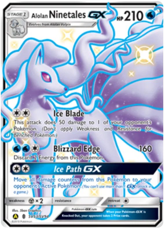 Alolan Ninetales GX SV53/SV94 Hidden Fates
