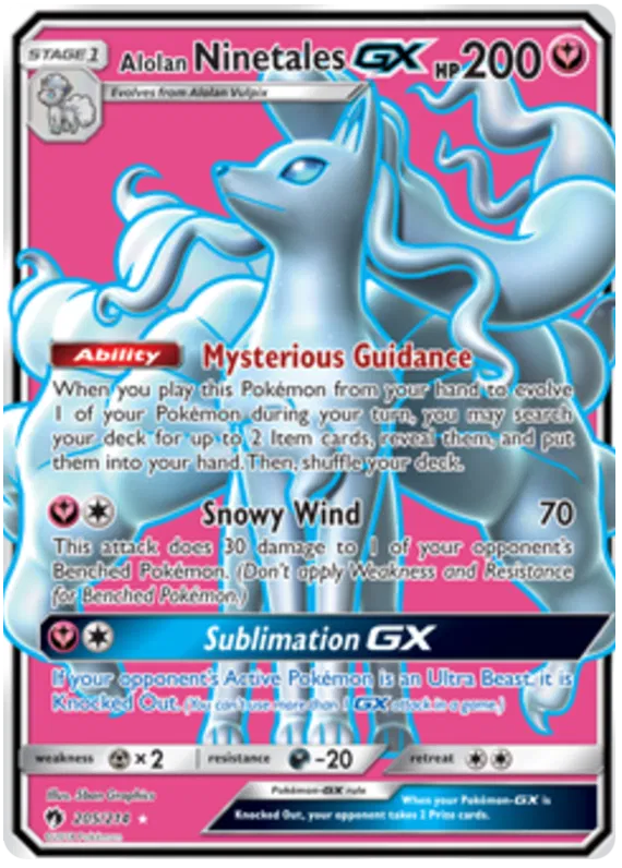 Alolan Ninetales GX 205/214 Lost Thunder