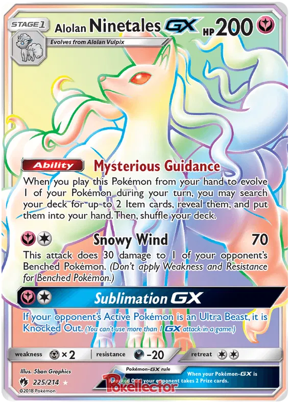 Alolan Ninetales GX 225/214 Lost Thunder