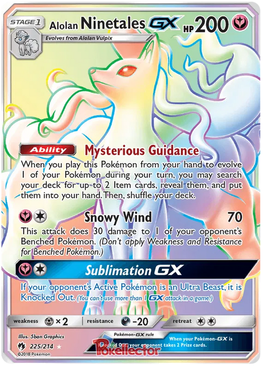 Alolan Ninetales GX 225/214 Lost Thunder