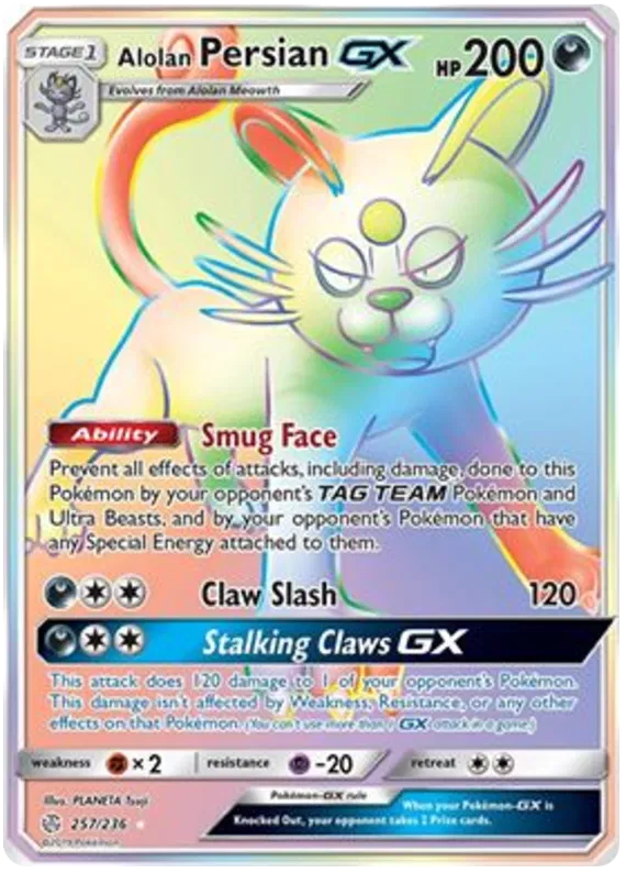 Alolan Persian GX 257/236 Cosmic Eclipse