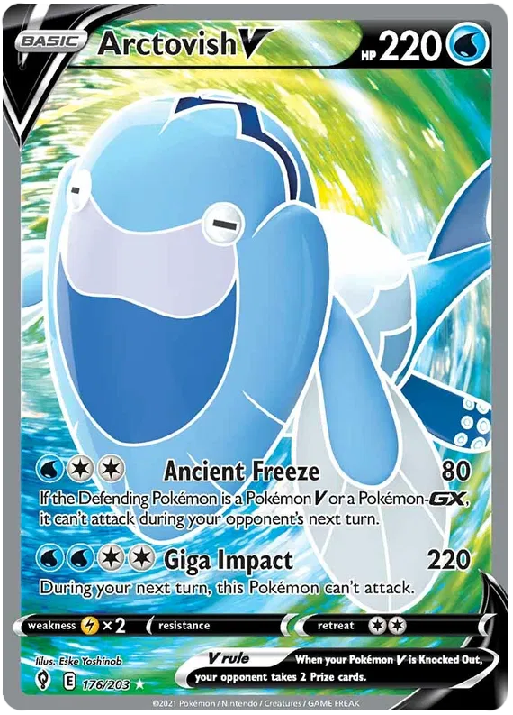 Arctovish V 176/203 Sword & Shield Evolving Skies