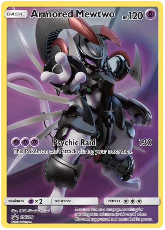 Armored Mewtwo SM228 Sun & Moon Promos