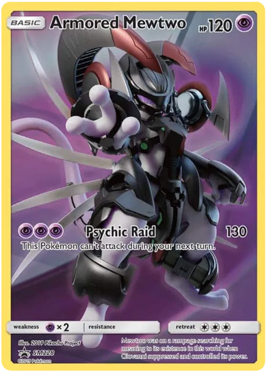 Armored Mewtwo SM228 Sun & Moon Promos