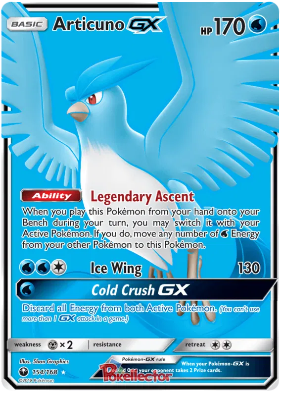Articuno GX 154/168 Celestial Storm