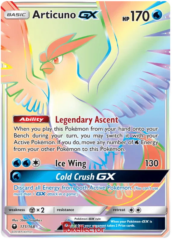 Articuno GX 171/168 Celestial Storm