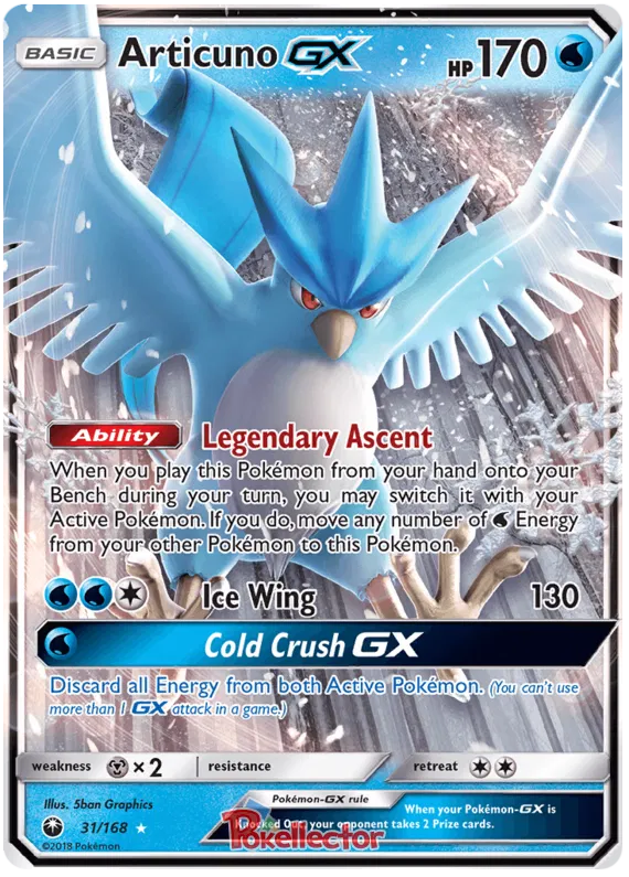 Articuno GX 31/168 Celestial Storm