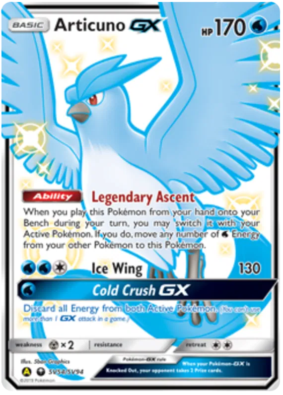 Articuno GX SV54/SV94 Hidden Fates