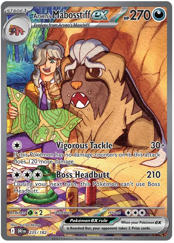 Arven's Mabosstiff ex 235/182 Destined Rivals