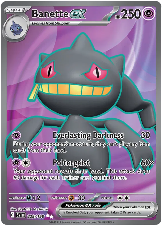 Banette ex 229/198 Scarlet & Violet Base Set