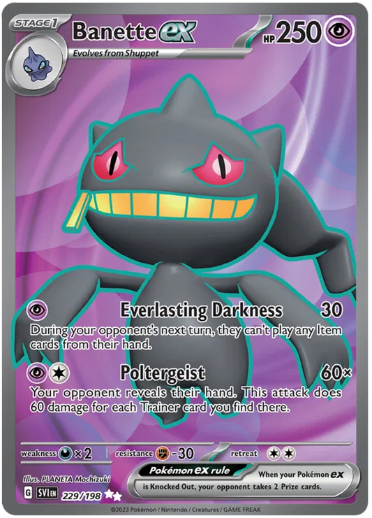Banette ex 229/198 Scarlet & Violet Base Set