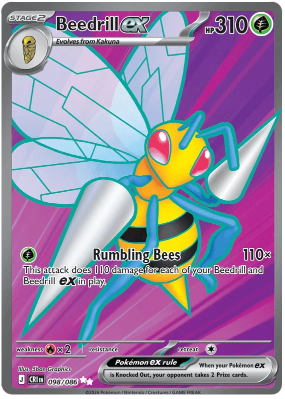 Beedrill ex 098/086 Chaos Rising