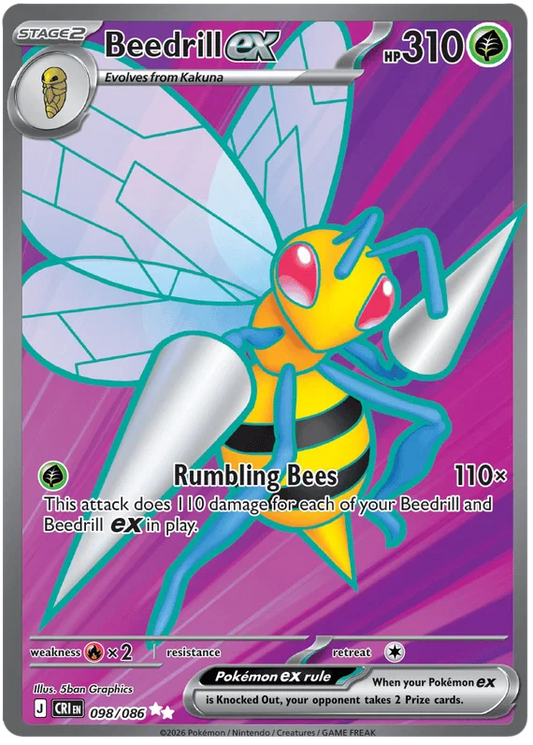 Beedrill ex 098/086 Chaos Rising