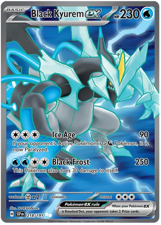Black Kyurem ex 218/191 Surging Sparks