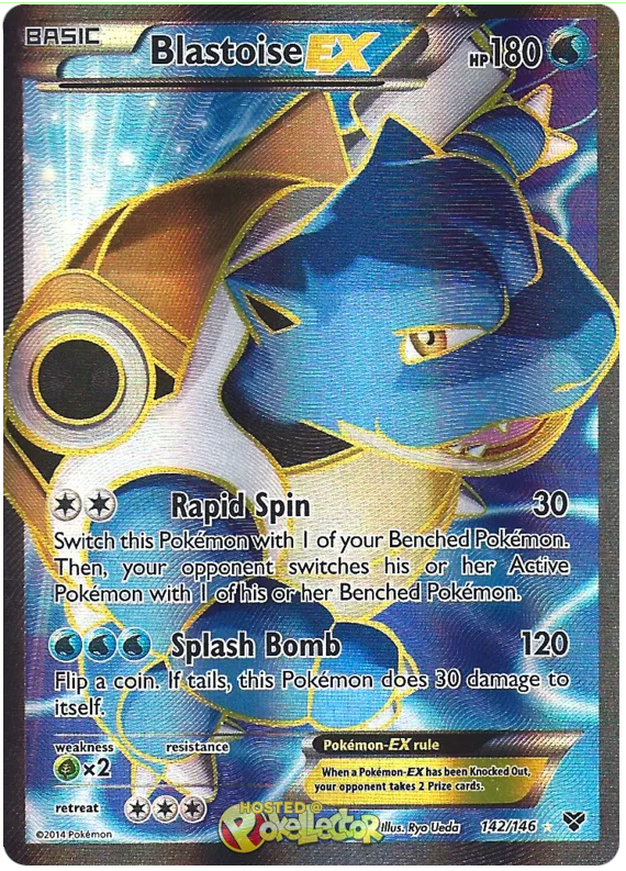 Blastoise EX Full Art 142/146 X/Y