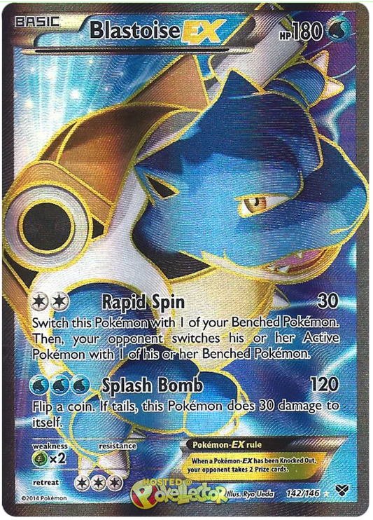 Blastoise EX Full Art 142/146 X/Y