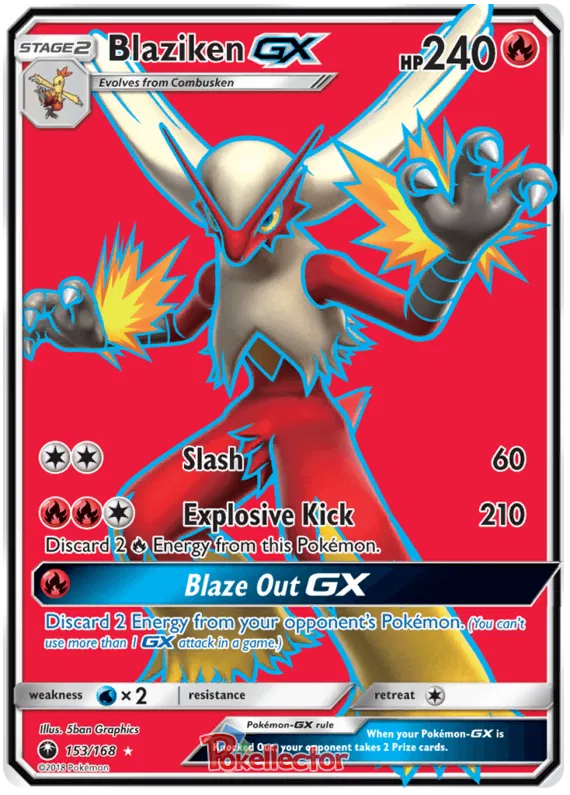 Blaziken GX 153/168 Celestial Storm