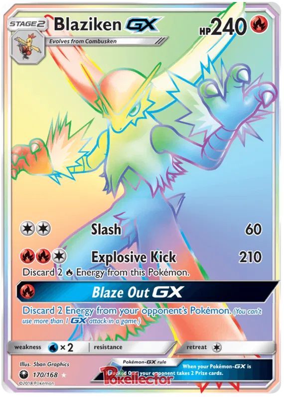 Blaziken GX 170/168 Celestial Storm