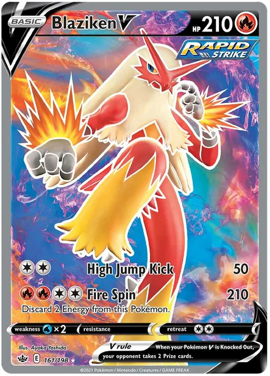 Blaziken V 161/198 Sword & Shield Chilling Reign
