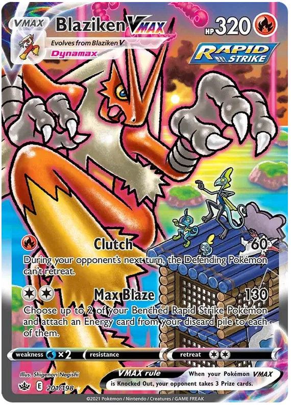 Blaziken VMAX 201/198 Chilling Reign